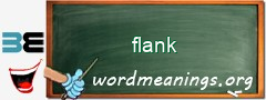 WordMeaning blackboard for flank